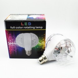 6W LED E27 RGB Licht - rotierende Lampe mit Doppelkopf - Bühne & Disco Lampe