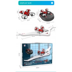 L6082 DIY Alle in One Air Genius Drone - 3-Mode mit festem Flügelgleiter RC Quadcopter RTF