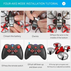 L6082 DIY Alle in One Air Genius Drone - 3-Mode mit festem Flügelgleiter RC Quadcopter RTF