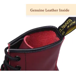 Echtes Leder - Damenschuhe - Gummisohle - Herbst - Winter