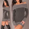 Baumwolle & Wolle - langes warmes Pullover