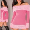 Baumwolle & Wolle - langes warmes Pullover