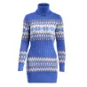 Winterlang Pullover - Minikleid mit Schildkrötenhals