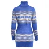 Winterlang Pullover - Minikleid mit Schildkrötenhals