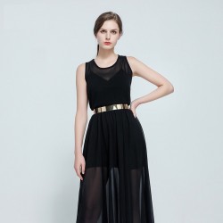 Metal chrome golden - silver beltBelts