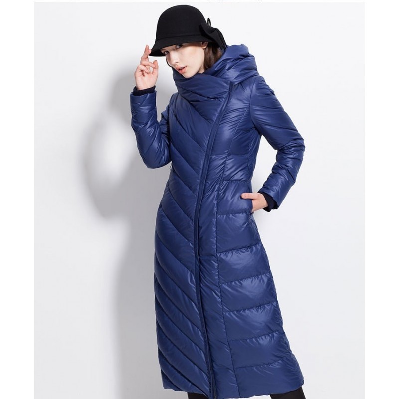 Winter waterproof long coat - down jacket with hood - plus sizeJackets