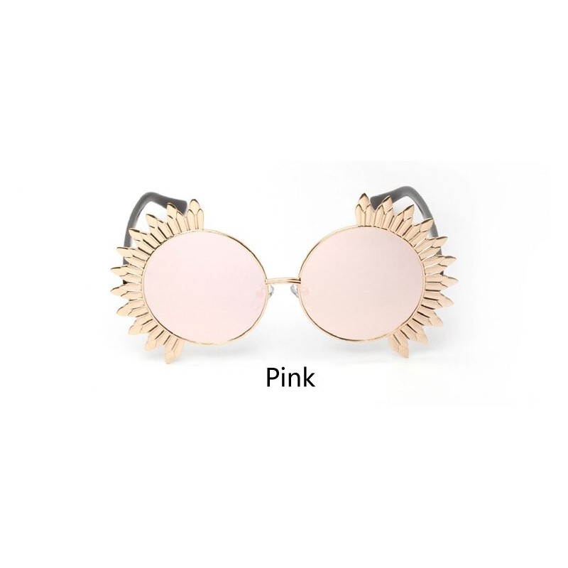 Vintage round sunglasses with rivets - UV 400Sunglasses