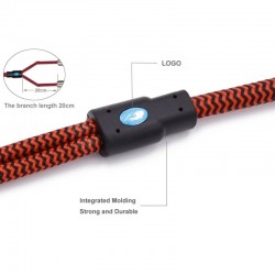 HiFi Audiokabel - 2 RCA bis 2 RCA - geflochtenes Kabel OFC - 1m - 2m - 3m - 5m - 8m - 10m - 12m - 15m