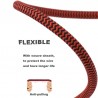 HiFi Audiokabel - 2 RCA bis 2 RCA - geflochtenes Kabel OFC - 1m - 2m - 3m - 5m - 8m - 10m - 12m - 15m