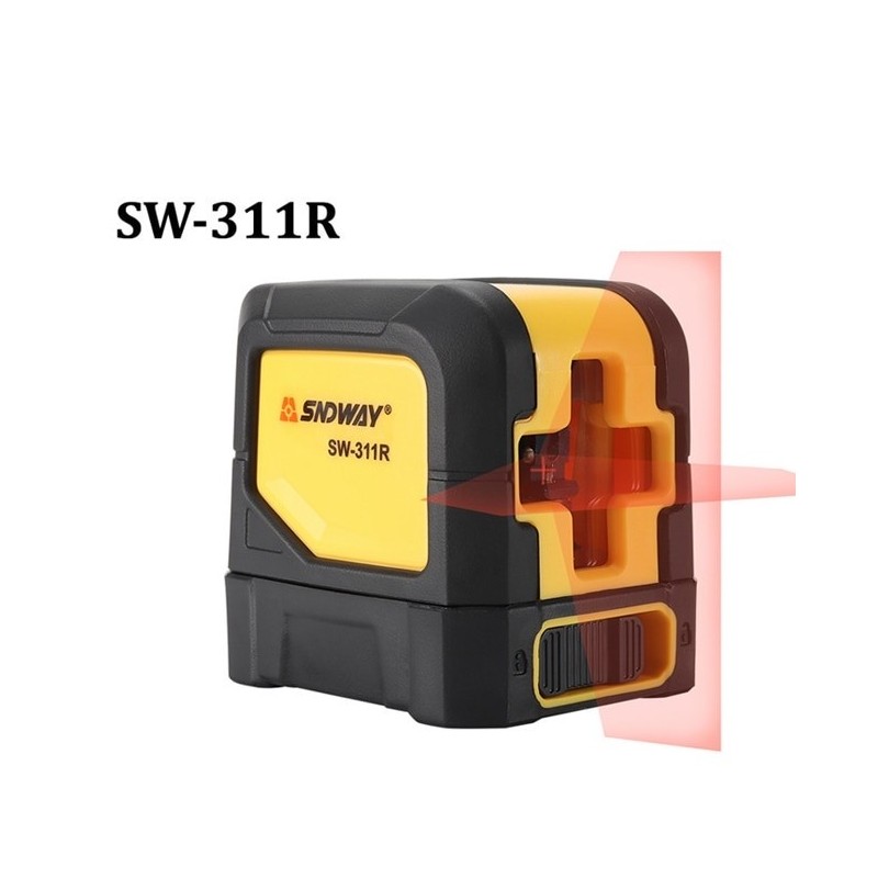 Sndway - self levelling laser - green & red beam - 2 cross lines - rotary measuring toolMeasurement