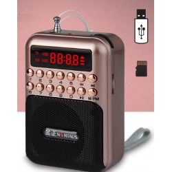 Portable - wiederaufladbares Miniradio - Unterstützung TF-Karte - USB - MP3-Player