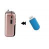 Portable - rechargeable mini radio - support TF card - USB - MP3 playerAudio