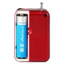 Portable - rechargeable mini radio - support TF card - USB - MP3 playerAudio