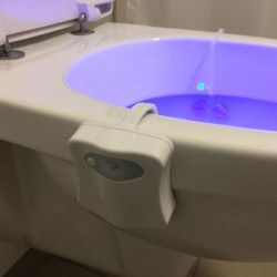 Smart PIR motion sensor - toilet seat night light - 8 colors LED - waterproofBathroom & Toilet