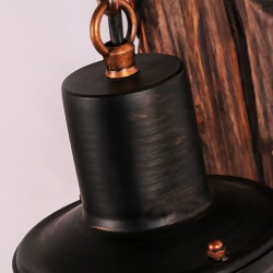 Vintage - Holz Wandleuchte - LED Licht