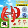 5000W AC 12V-24V - wind turbine generator - lantern - 5 blades motor - vertical axi - kit