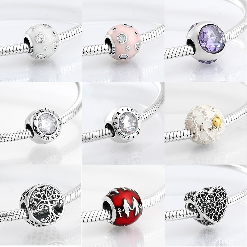 925 sterling silver - round beads for bracelet