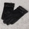 Genuine leather warm winter gloves
