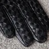 Genuine leather warm winter gloves