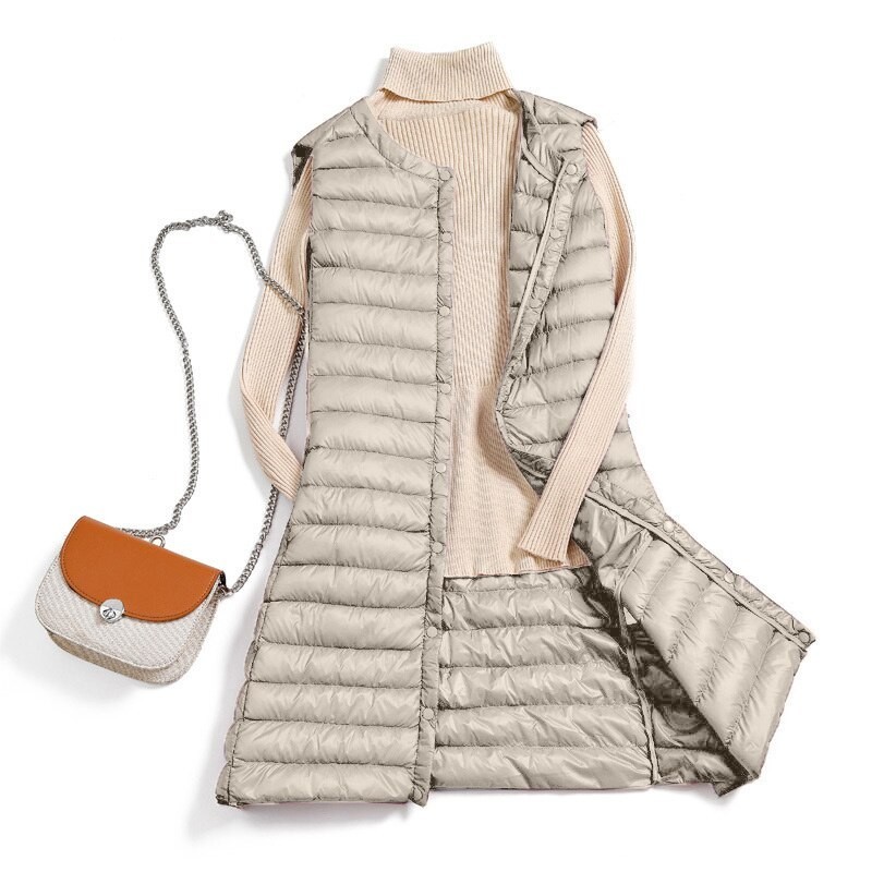 Fall - winter ultralight long down vestJackets Fall - winter ultralight long down vestJackets