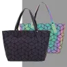Geometrie Tote Pailletten - Spiegeleffekt - leuchtende Tasche