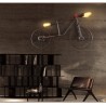 Bicycle & water pipe - vintage LED Edison light - wall lampWall lights