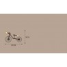 Bicycle & water pipe - vintage LED Edison light - wall lamp
