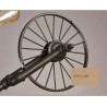 Bicycle & water pipe - vintage LED Edison light - wall lamp